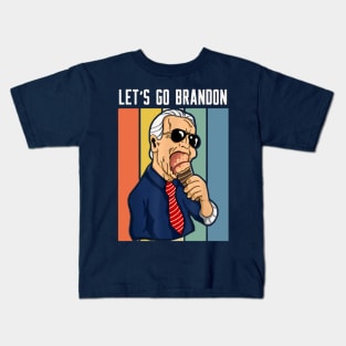 lets go brandon anti biden Kids T-Shirt